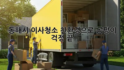 동해시 이사청소? 친환경으로 곰팡이 걱정 끝! ✨