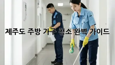 제주도 주방 가구 청소 완벽 가이드